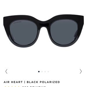 Le Specs Airheart polarized glasses in black